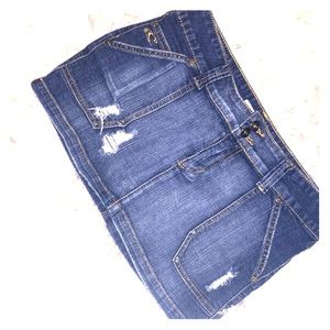 Blue Jean Mini Skirt